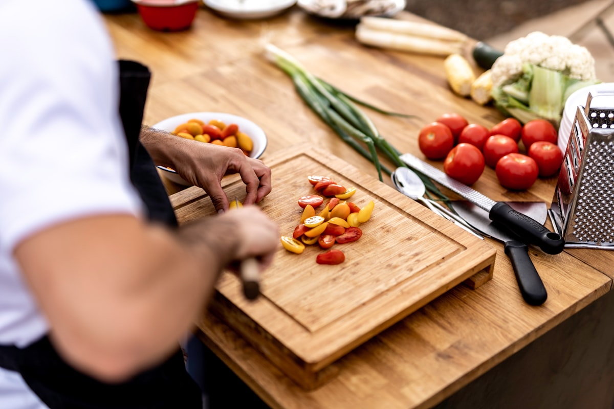 Professional healthy cooking techniques demonstration